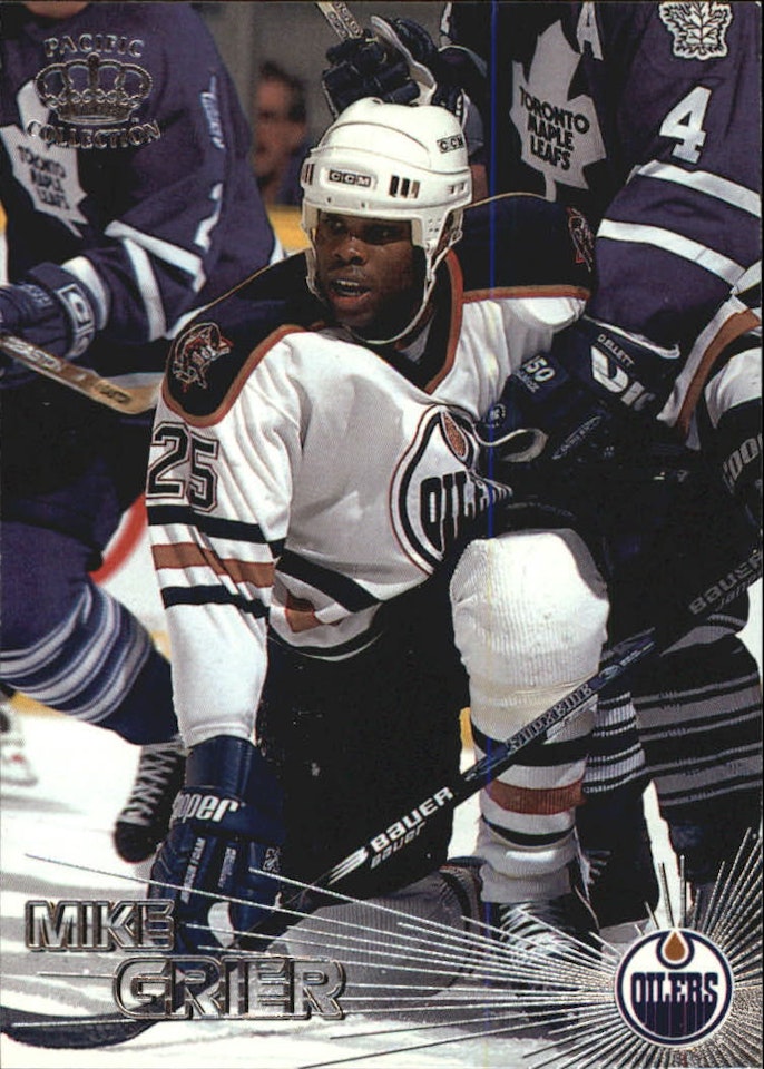 1997-98 Pacific Silver #164 Mike Grier (10-B14-OILERS)