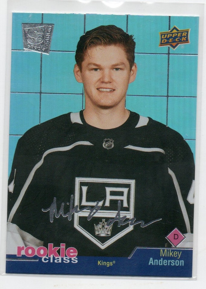 2020-21 Upper Deck Rookie Class SE #RC7 Mikey Anderson (10-A5-NHLKINGS)