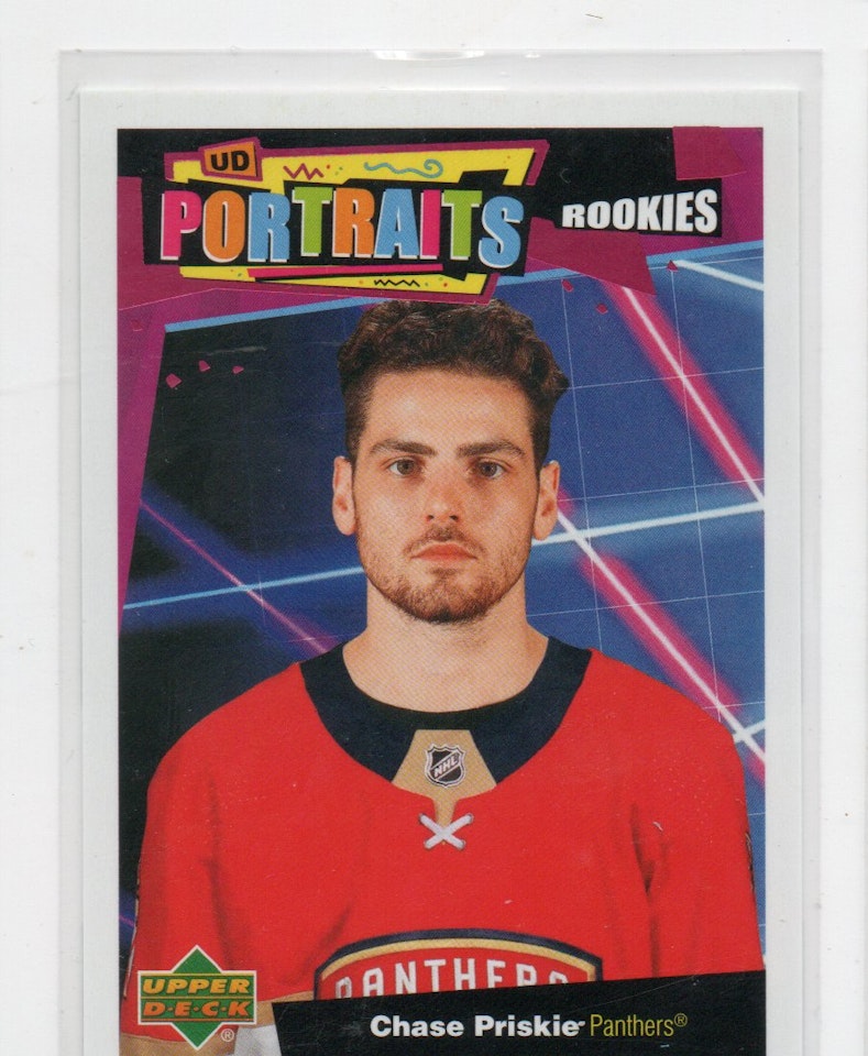 2020-21 Upper Deck UD Portraits #P53 Chase Priskie (10-A9-NHLPANTHERS)