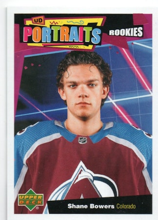 2020-21 Upper Deck UD Portraits #P73 Shane Bowers (10-A7-AVALANCHE)