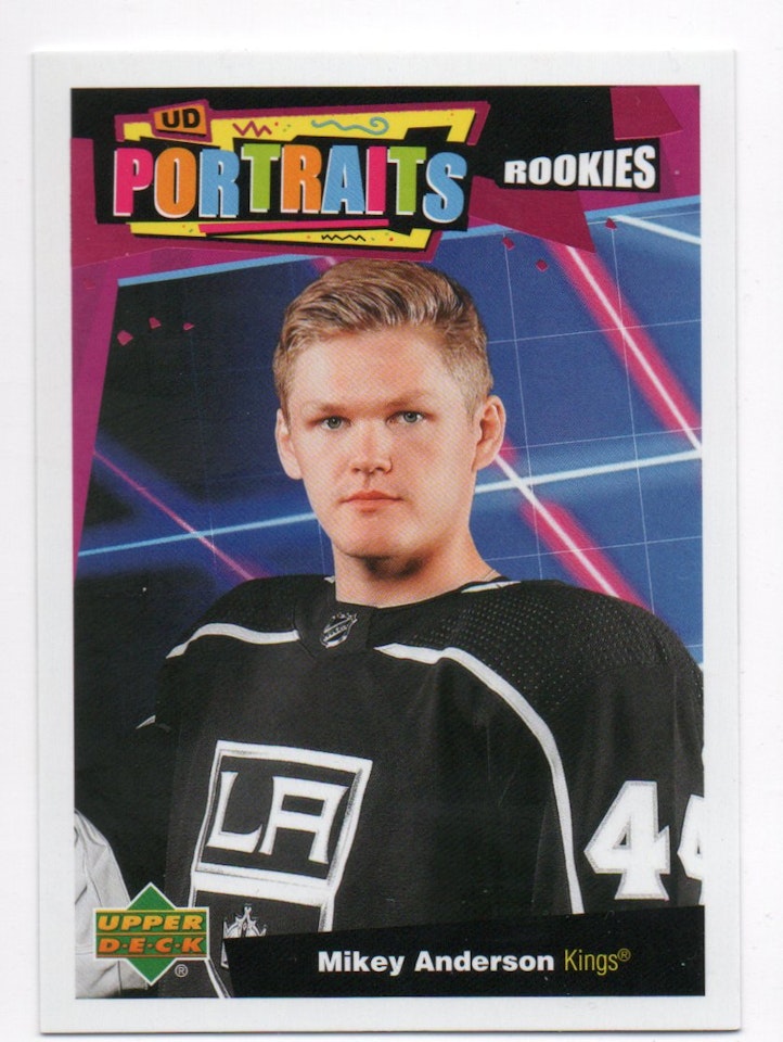 2020-21 Upper Deck UD Portraits #P84 Mikey Anderson (10-B9-NHLKINGS)