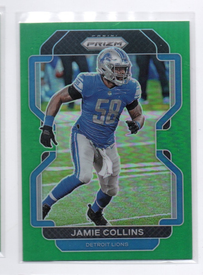 2021 Panini Prizm Prizms Green #152 Jamie Collins (20-B3-NFLLIONS)