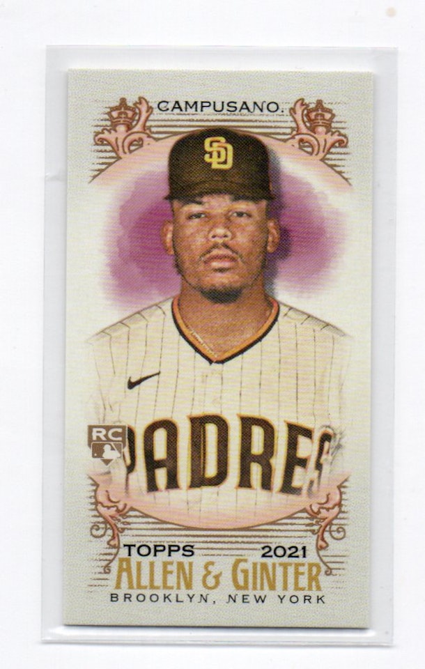 2021 Topps Allen and Ginter Mini Brooklyn Back #265 Luis Campusano (100-B9-MLBPADRES)