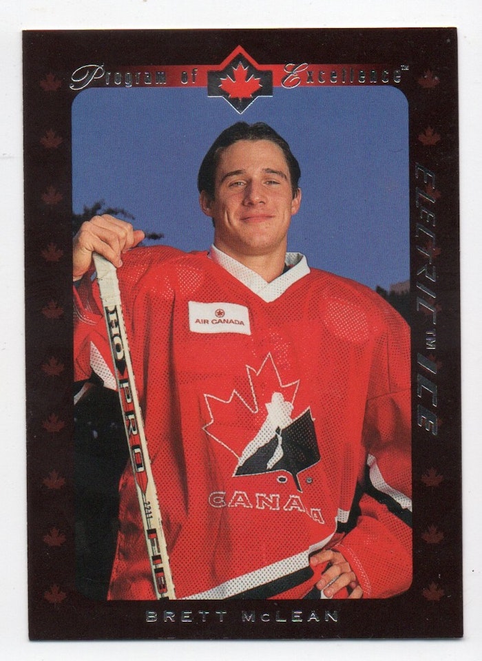 1995-96 Upper Deck Electric Ice #506 Brett McLean (10-B8-CANADA)