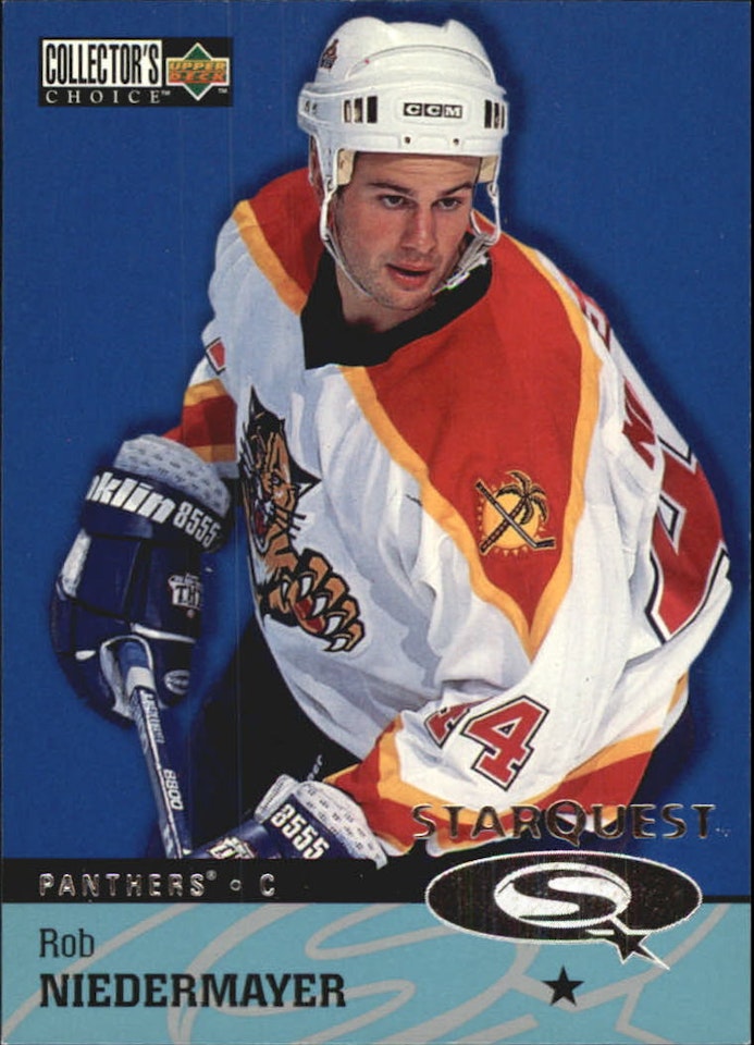 1997-98 Collector's Choice StarQuest #SQ18 Rob Niedermayer (10-B4-NHLPANTHERS)