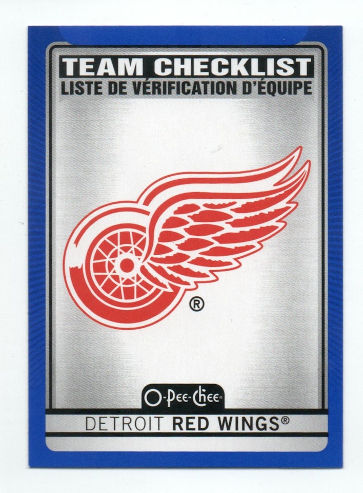 2021-22 O-Pee-Chee Blue #561 Detroit Red Wings (10-A7-REDWINGS)