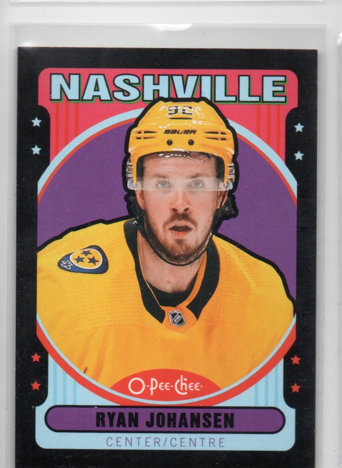 2021-22 O-Pee-Chee Retro Black #27 Ryan Johansen (20-A2-PREDATORS)