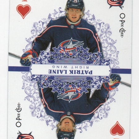 2022-23 O-Pee-Chee Playing Cards #4HEARTS Patrik Laine (20-A5-BLUEJACKETS)