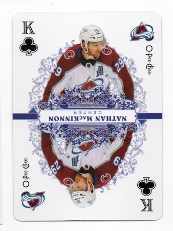2022-23 O-Pee-Chee Playing Cards #KCLUBS Nathan MacKinnon (60-A9-AVALANCHE)