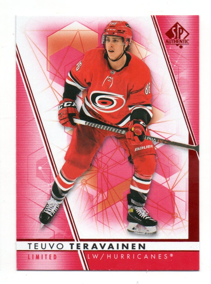2022-23 SP Authentic Limited Red #65 Teuvo Teravainen (10-A4-HURRICANES)