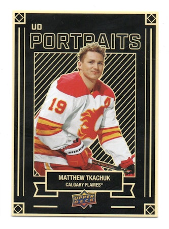 2022-23 Upper Deck UD Portraits #P13 Matthew Tkachuk (12-B14-FLAMES)