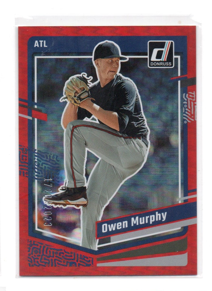 2023 Donruss Holo Red #92 Owen Murphy (15-B5-MLBBRAVES)