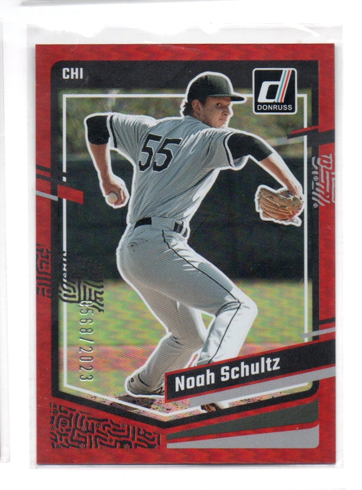 2023 Donruss Holo Red #126 Noah Schultz (20-B2-MLBWHITESOX)