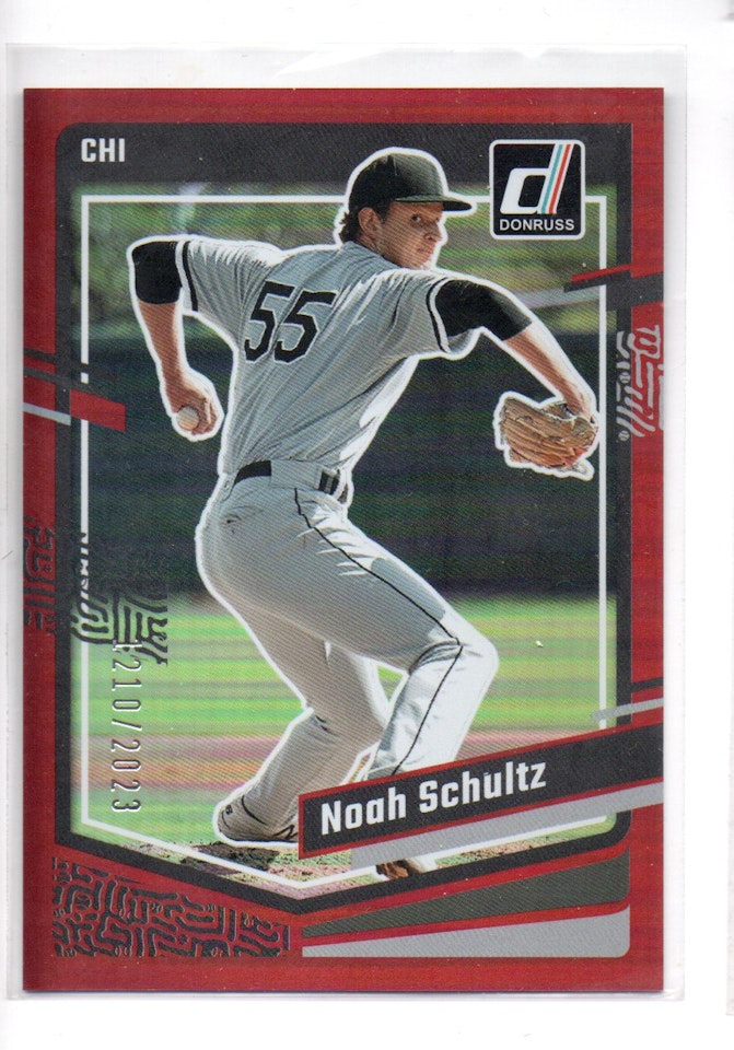 2023 Donruss Holo Red #126 Noah Schultz (20-B3-MLBWHITESOX)