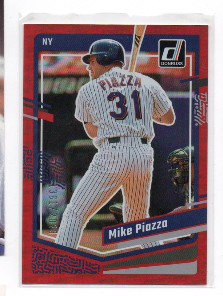 2023 Donruss Holo Red #163 Mike Piazza (20-B10-MLBMETS)