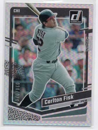 2023 Donruss Stat Line Career #218 Carlton Fisk (30-B10-MLBWHITESOX)