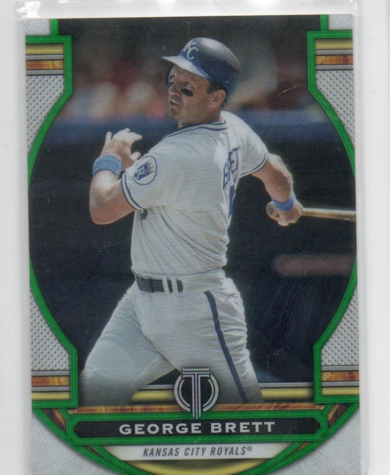 2023 Topps Tribute Green #19 George Brett (50-B2-MLBROYALS)