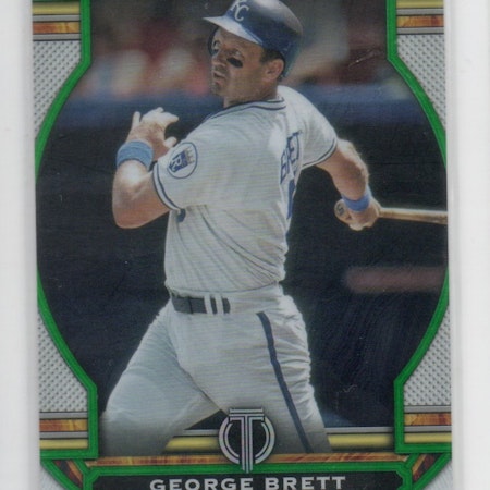 2023 Topps Tribute Green #19 George Brett (50-B2-MLBROYALS)