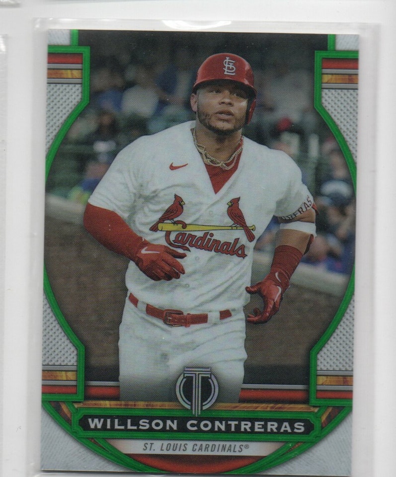 2023 Topps Tribute Green #38 Willson Contreras (20-B10-MLBCARDINALS)