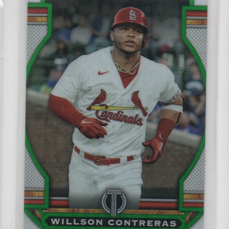 2023 Topps Tribute Green #38 Willson Contreras (20-B10-MLBCARDINALS)