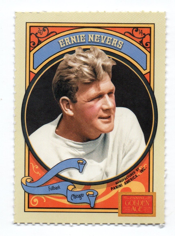 2014 Panini Golden Age Box Bottoms Black Back #9 Ernie Nevers (10-B3-OTHERS)
