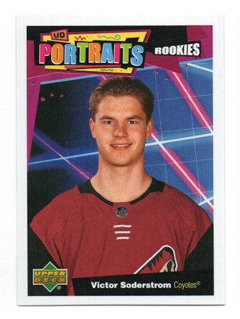 2020-21 Upper Deck UD Portraits #P60 Victor Soderstrom (10-B4-COYOTES)