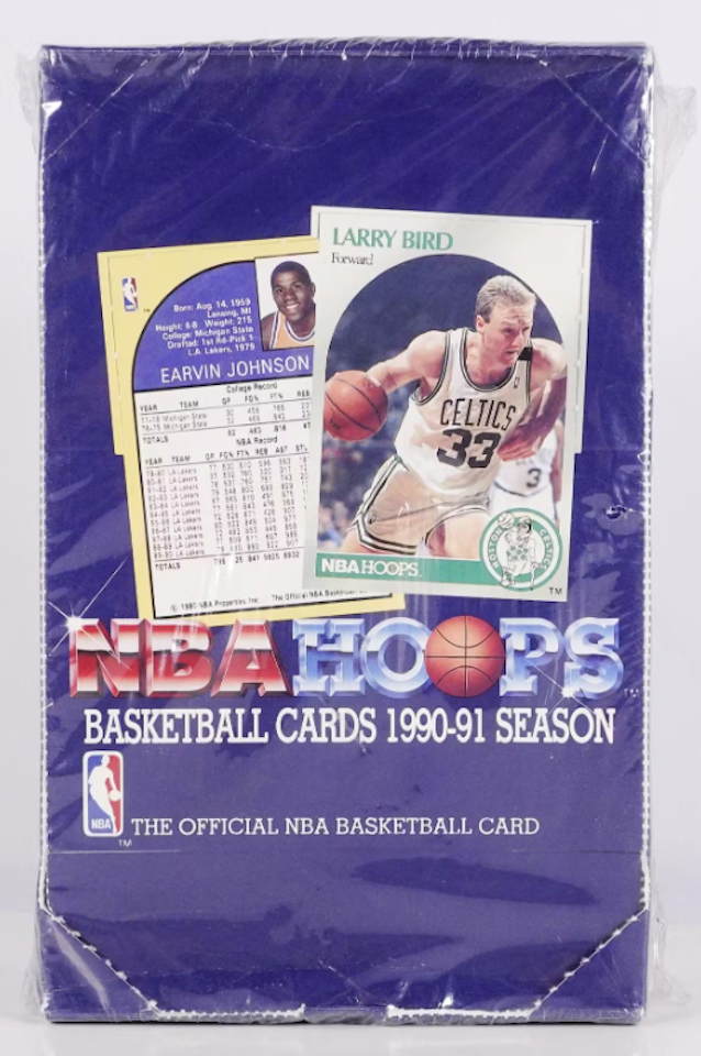 1990-91 Hoops Series 1 Basketball (Wax Box)