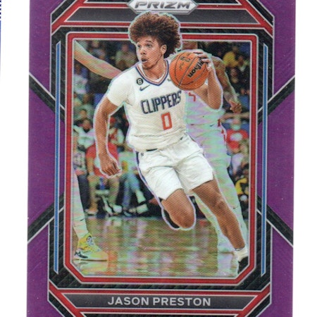 2022-23 Panini Prizm Prizms Purple #119 Jason Preston (40-B3-NBACLIPPERS)