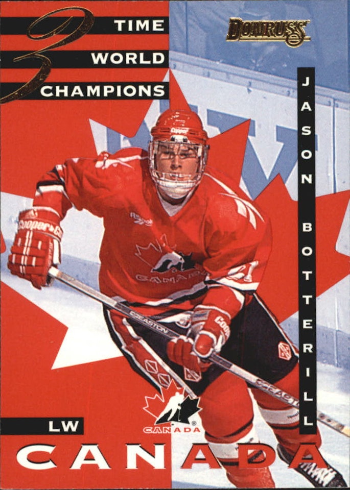 1995-96 Donruss Canadian World Junior Team #18 Jason Botterill (10-B12-CANADA)