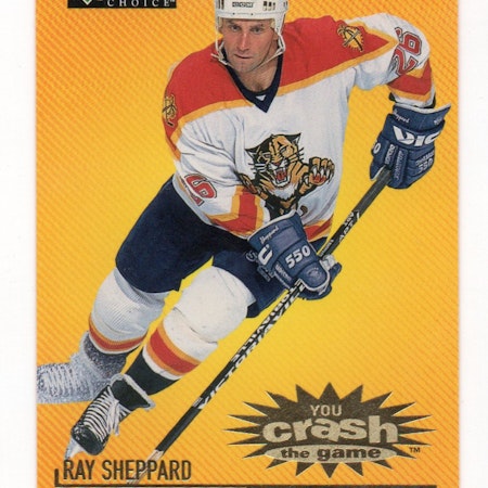 1997-98 Collector's Choice Crash the Game #C5B Ray Sheppard DET L (10-B12-NHLPANTHERS)