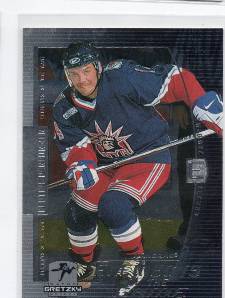 1999-00 Wayne Gretzky Hockey Elements of the Game #EG9 Theo Fleury (10-C5-RANGERS)