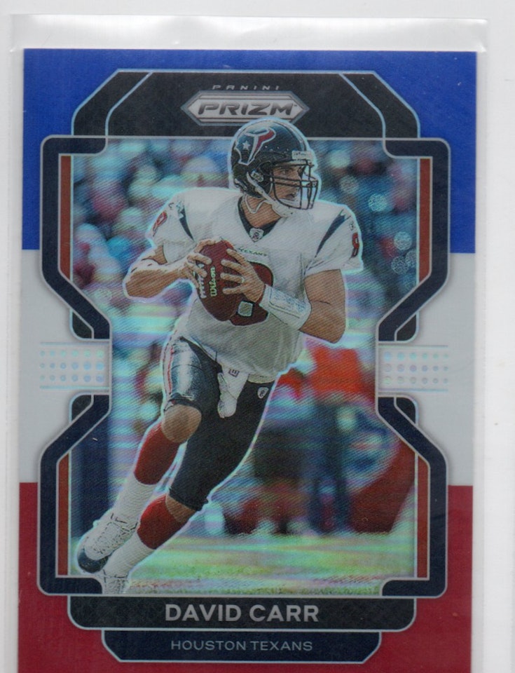2021 Panini Prizm Prizms Red White and Blue #41 David Carr (20-C5-NFLTEXANS)