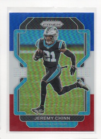 2021 Panini Prizm Prizms Red White and Blue #318 Jeremy Chinn (15-C5-NFLPANTHERS)