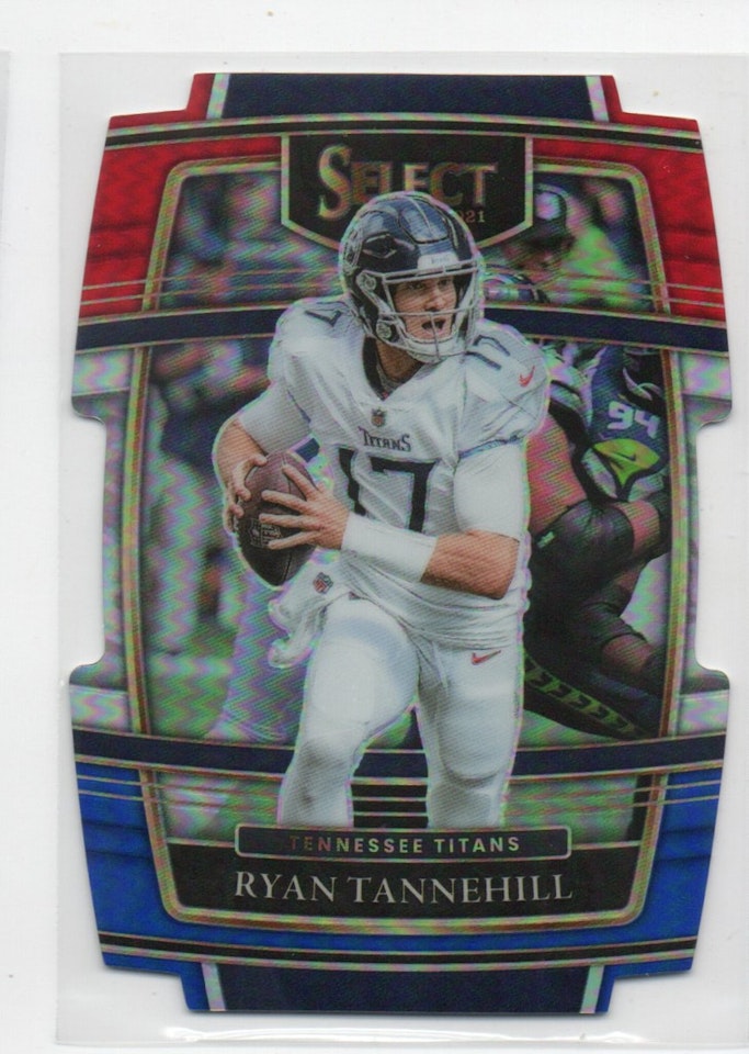 2021 Select Prizm Red and Blue Die Cut #33 Ryan Tannehill (15-C5-NFLTITANS)
