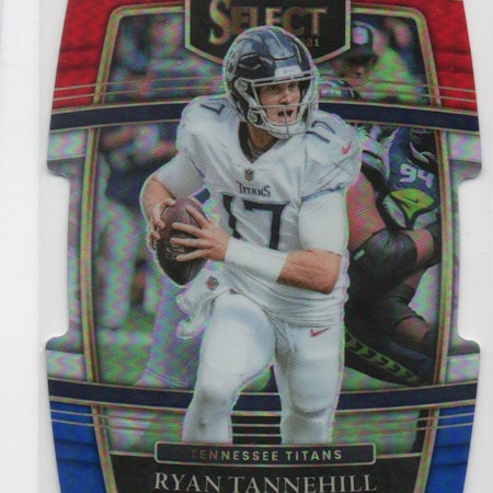 2021 Select Prizm Red and Blue Die Cut #33 Ryan Tannehill (15-C5-NFLTITANS)