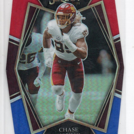2021 Select Prizm Red and Blue Die Cut #134 Chase Young (20-C5-NFLREDSKINS)
