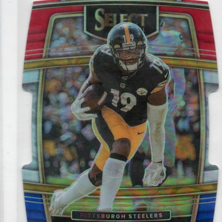 2021 Select Prizm Red and Yellow Die Cut #29 JuJu Smith-Schuster (20-C5-NFLSTEELERS)