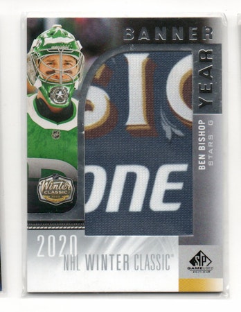 2020-21 SP Game Used '20 NHL Winter Classic Banner Year Relics #WC20BB Ben Bishop (40-C4-NHLSTARS)