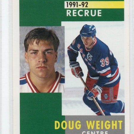 1991-92 Pinnacle French #310 Doug Weight RC (10-C8-RANGERS)