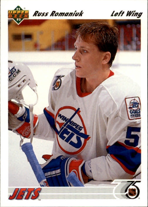 1991-92 Upper Deck #46 Russ Romaniuk RC (5-C3-NHLJETS)