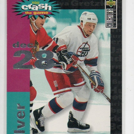 1995-96 Collector's Choice Crash the Game Gold #C8B Alexei Zhamnov 12 28 95 (10-C3-NHLJETS)