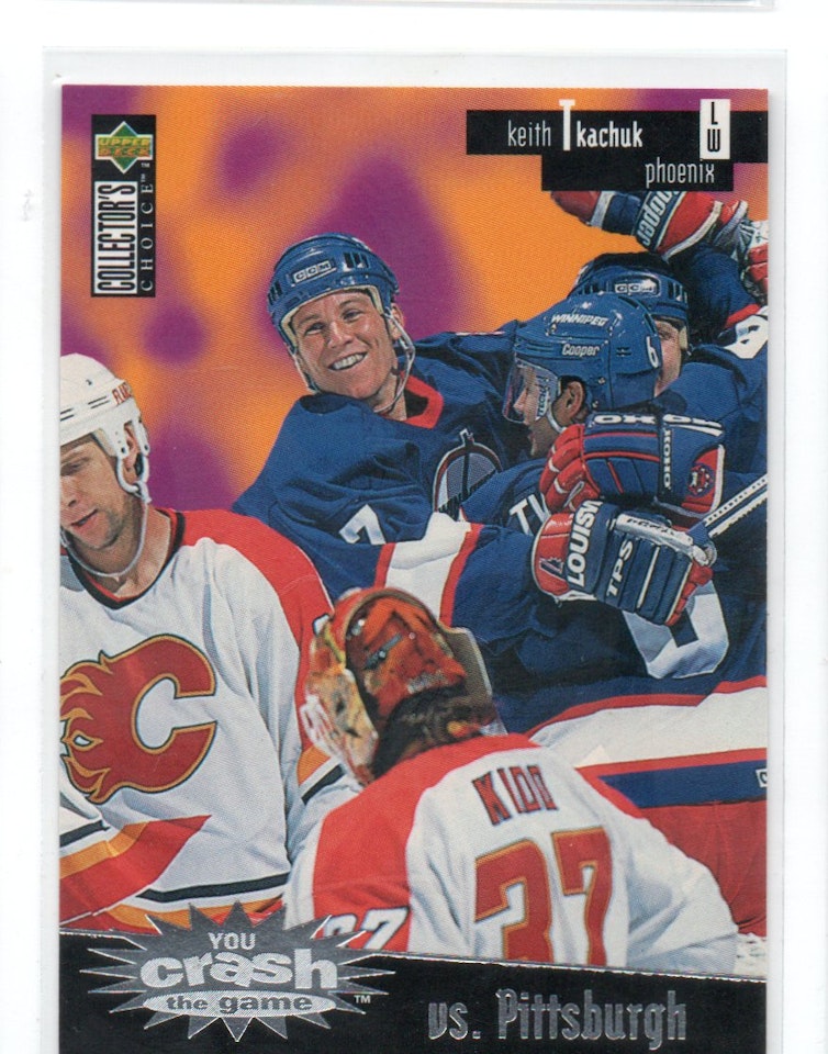 1996-97 Collector's Choice Crash the Game Silver #C26C Keith Tkachuk vs. Pittsburgh (10-C8-NHLJETS)