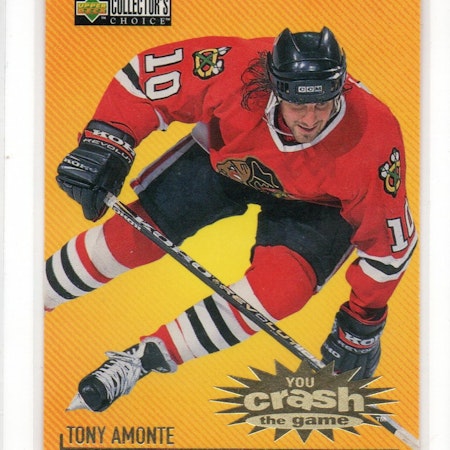 1997-98 Collector's Choice Crash the Game #C10A Tony Amonte MON L (10-C9-BLACKHAWKS)