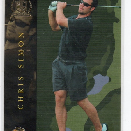 2002-03 BAP Signature Series Golf #GS23 Chris Simon (10-C9-BLACKHAWKS)