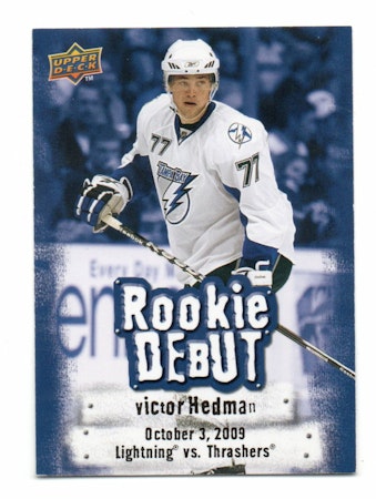 2009-10 Upper Deck Rookie Debuts #RD3 Victor Hedman (20-C10-LIGHTNING)