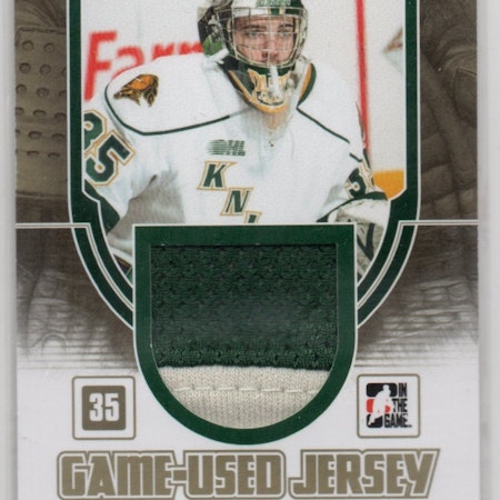 2013-14 Between the Pipes Jerseys Gold #GUM14 Jake Patterson (100-C9-REDWINGS)