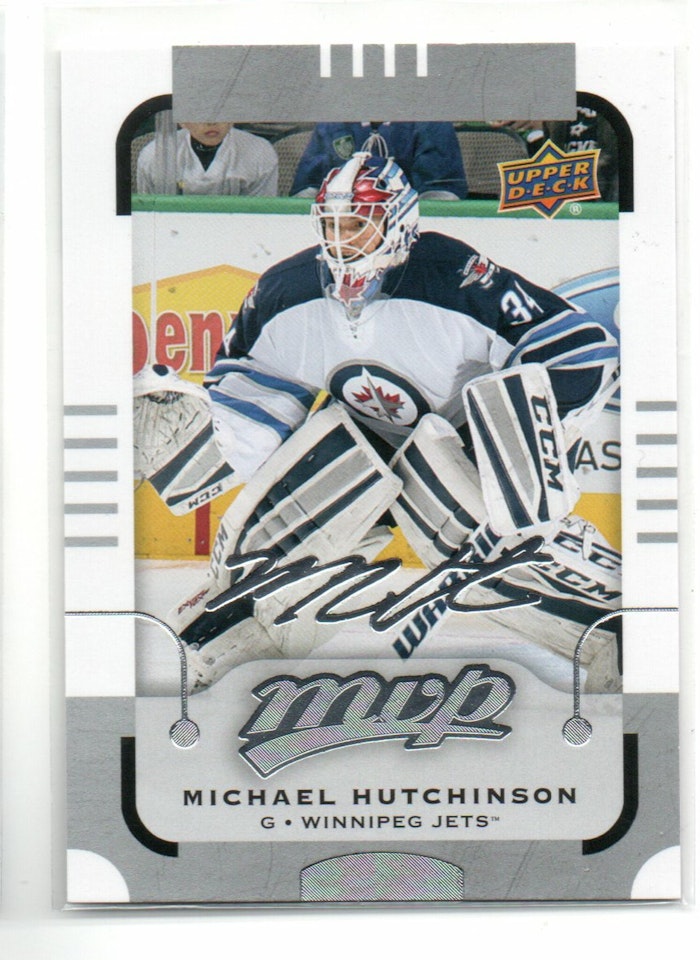 2015-16 Upper Deck MVP Silver Script #142 Michael Hutchinson (10-C9-NHLJETS)