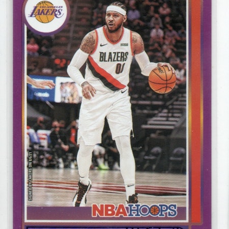 2021-22 Hoops Purple #101 Carmelo Anthony (20-C4-NBALAKERS)