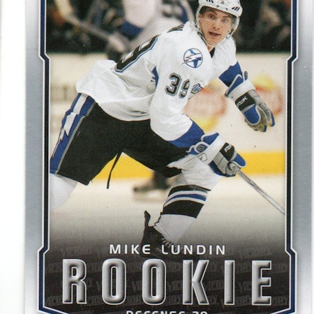 2007-08 Upper Deck Victory #327 Mike Lundin RC (10-C14-LIGHTNING)