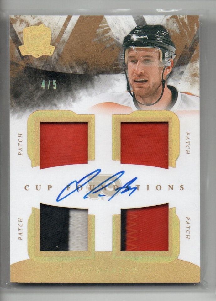 2010-11 The Cup Foundations Patches Autographs #CFJC Jeff Carter (600-C1-FLYERS)